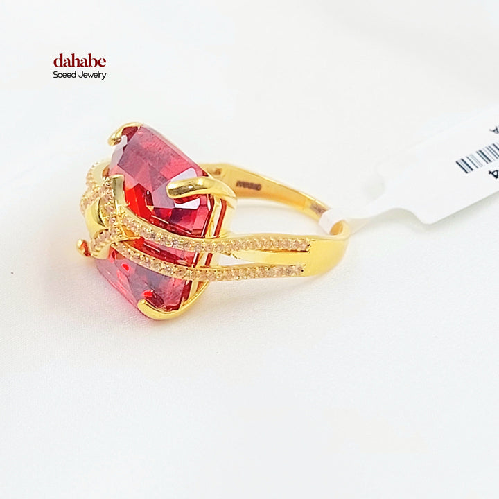 Zircon Studded Deluxe Ring