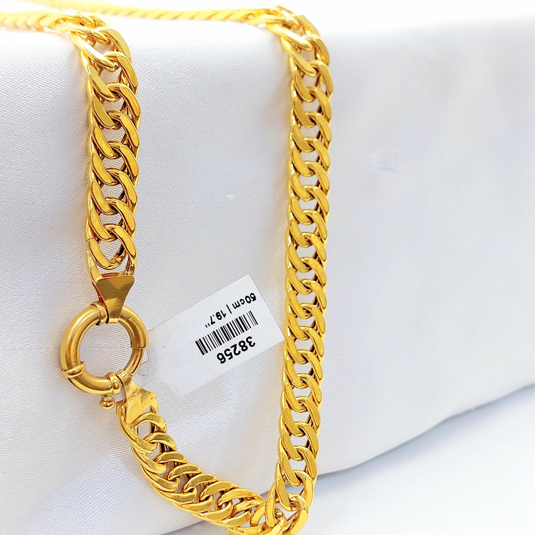 21K Gold Cuban Link Necklace