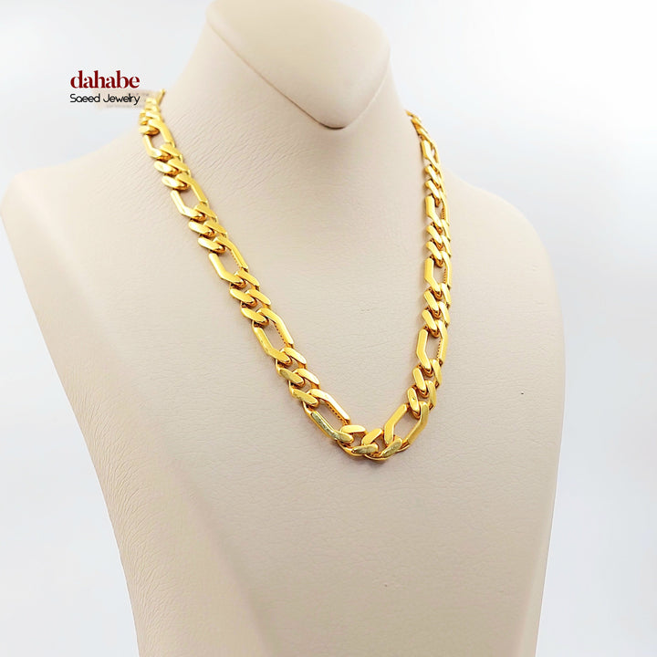 21K عقد جنزير مينا-مجوهرات الشيخ سعيد-Saeed Jewelry 