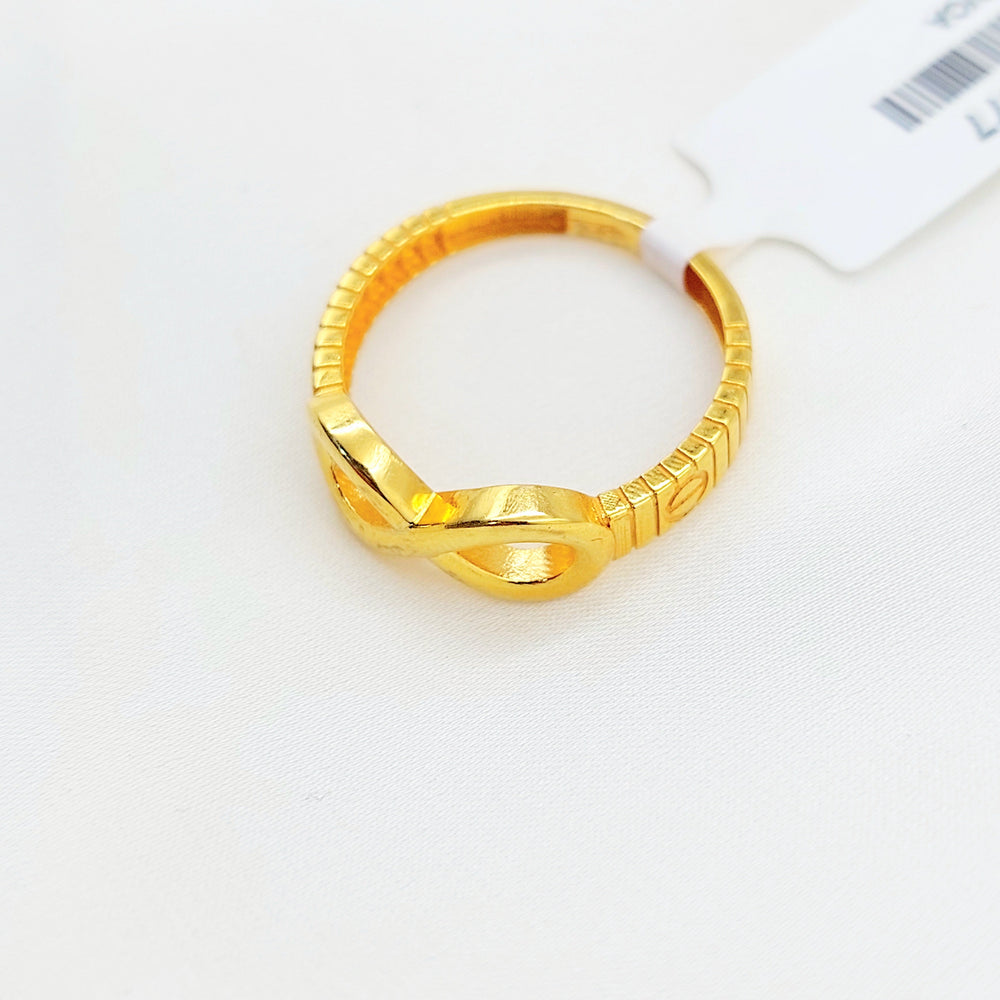21K Gold Infinity Ring