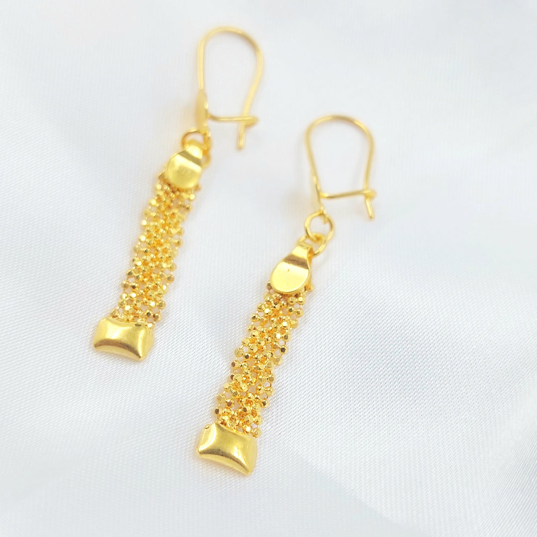 21K حلق فانسي اكسترا-مجوهرات الشيخ سعيد-Saeed Jewelry 