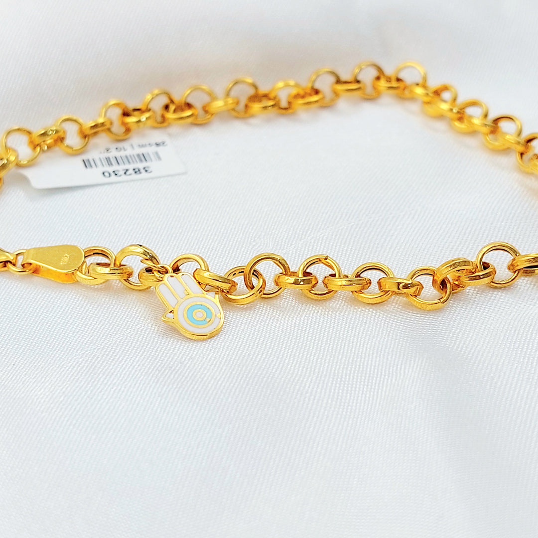 Zircon Studded Heart Anklet
