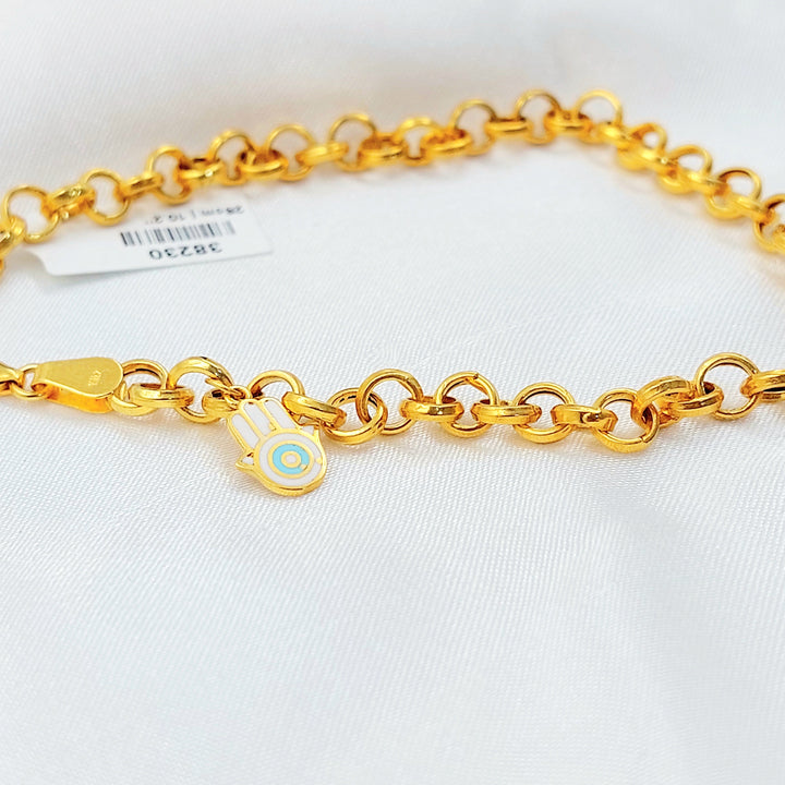 Zircon Studded Heart Anklet