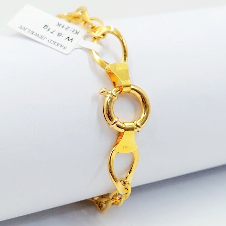 Deluxe Virna Bracelet Made of 21K Gold by Saeed Jewelry 
