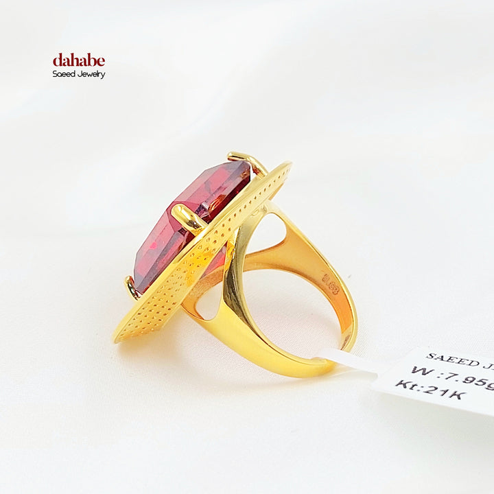 Zircon Studded Deluxe Ring