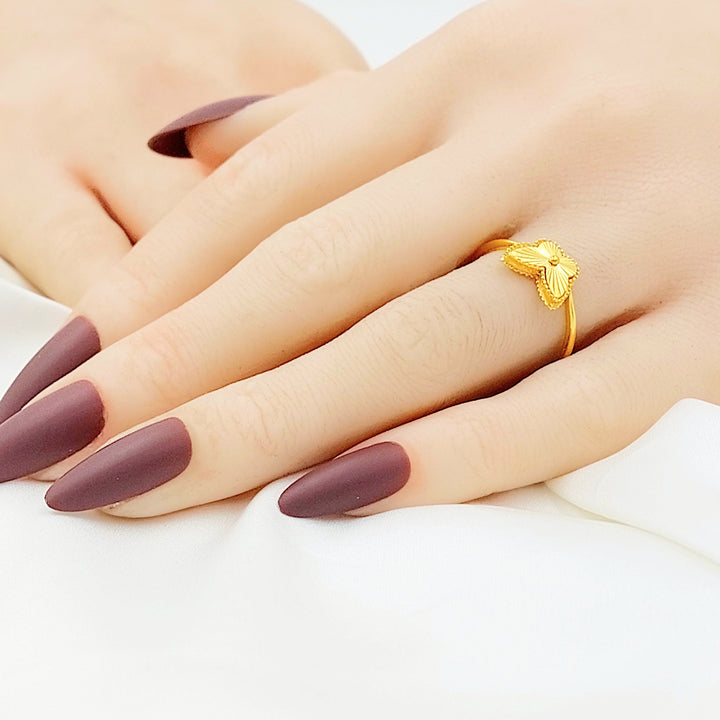 Deluxe Butterfly Ring Made of 21K Gold by Saeed Jewelry 