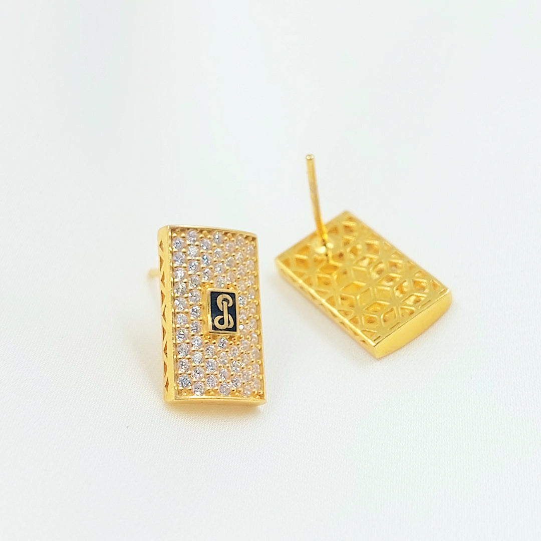 Zircon Studded Cuban Links Earrings