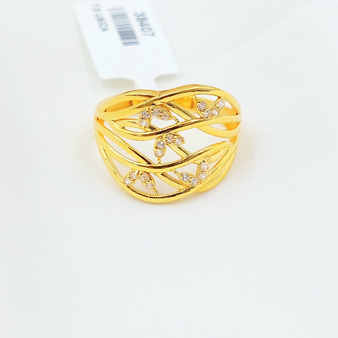 Zircon Studded Deluxe Ring