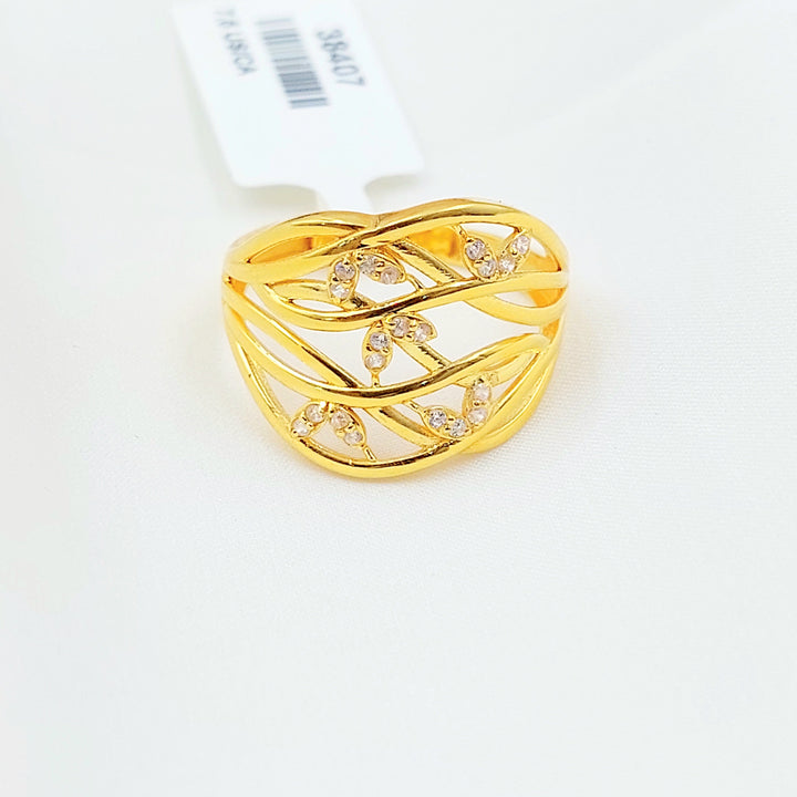 Zircon Studded Deluxe Ring