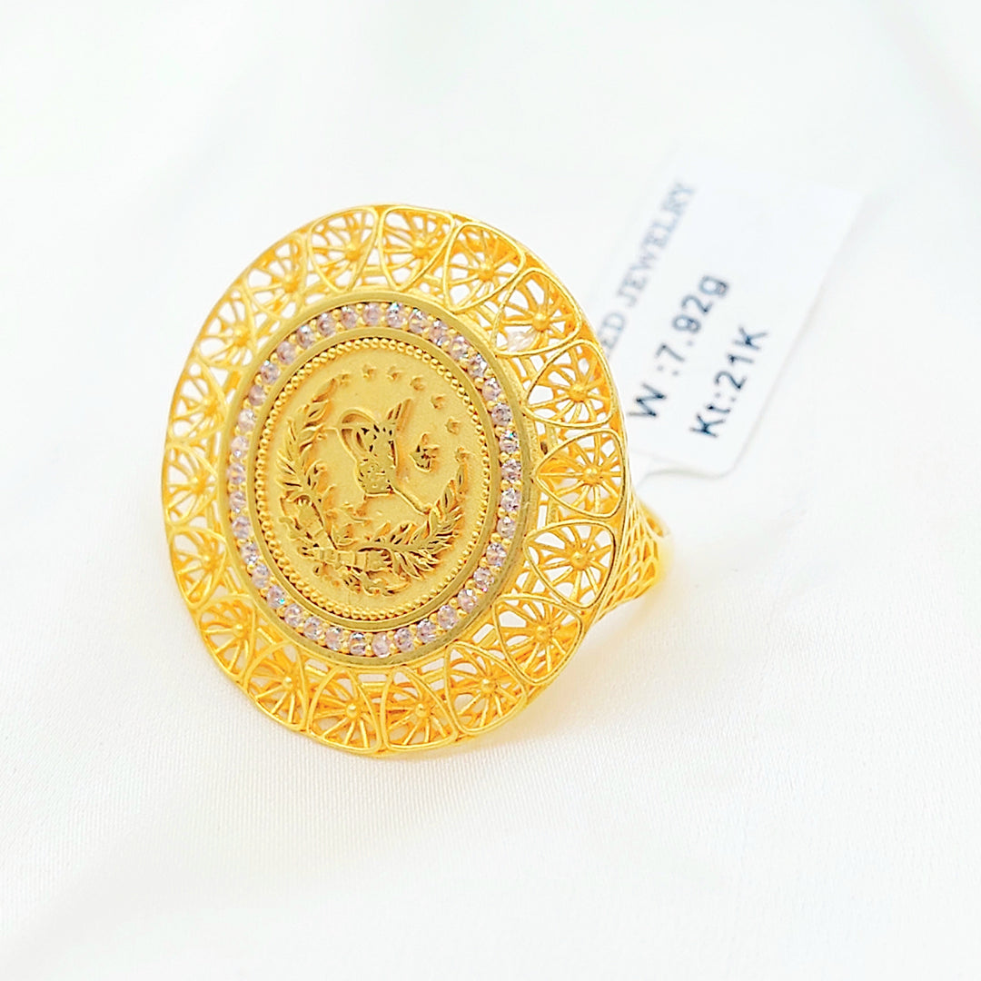 Deluxe Rashadi Ring Made of 21K Gold by Saeed Jewelry 