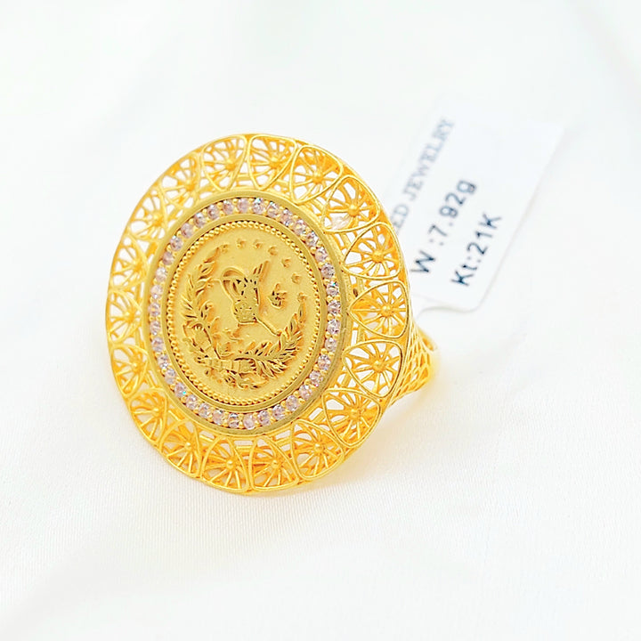 Deluxe Rashadi Ring Made of 21K Gold by Saeed Jewelry 