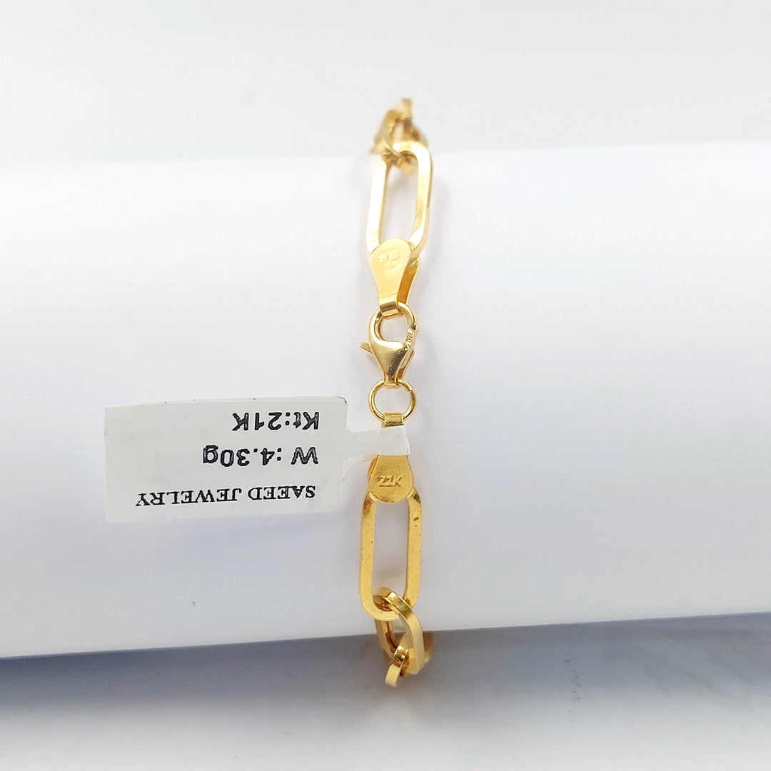 21K اسوارة بيبر كليب-مجوهرات الشيخ سعيد-Saeed Jewelry 