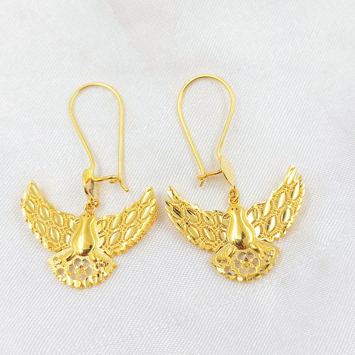 Deluxe Shankle Earrings Made of 21K Gold by Saeed Jewelry 