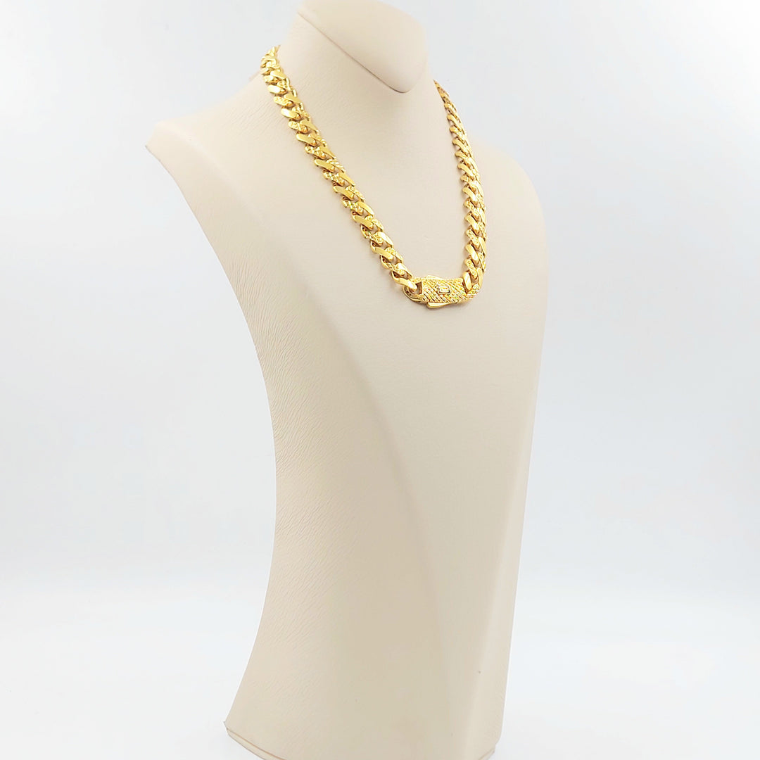 21K عقد جنزير اكسترا-مجوهرات الشيخ سعيد-Saeed Jewelry 
