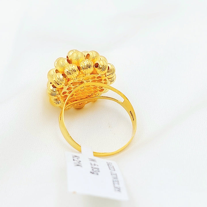 Deluxe Balls Ring Made of 21K Gold by Saeed Jewelry 