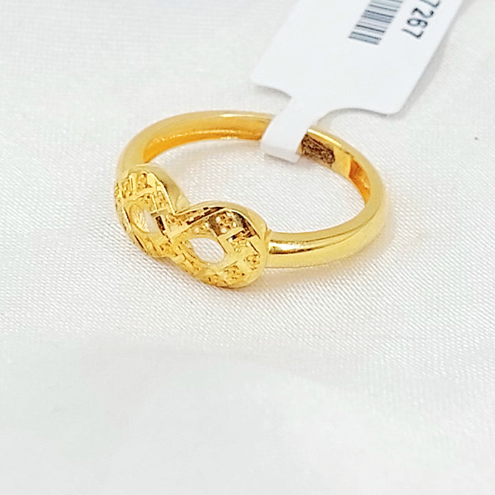 Infinite Ring Made of 21K Gold by Saeed Jewelry 