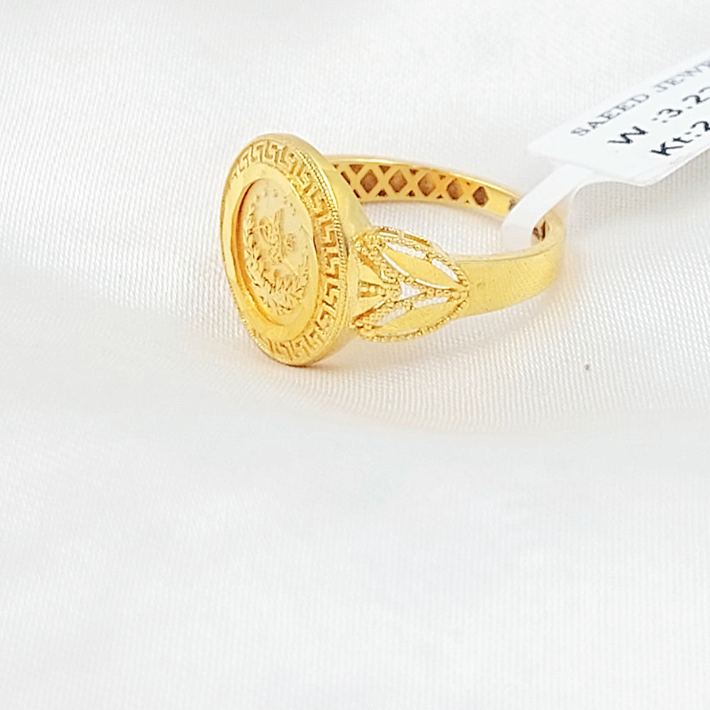 Deluxe Rashadi Ring Made of 21K Gold by Saeed Jewelry 