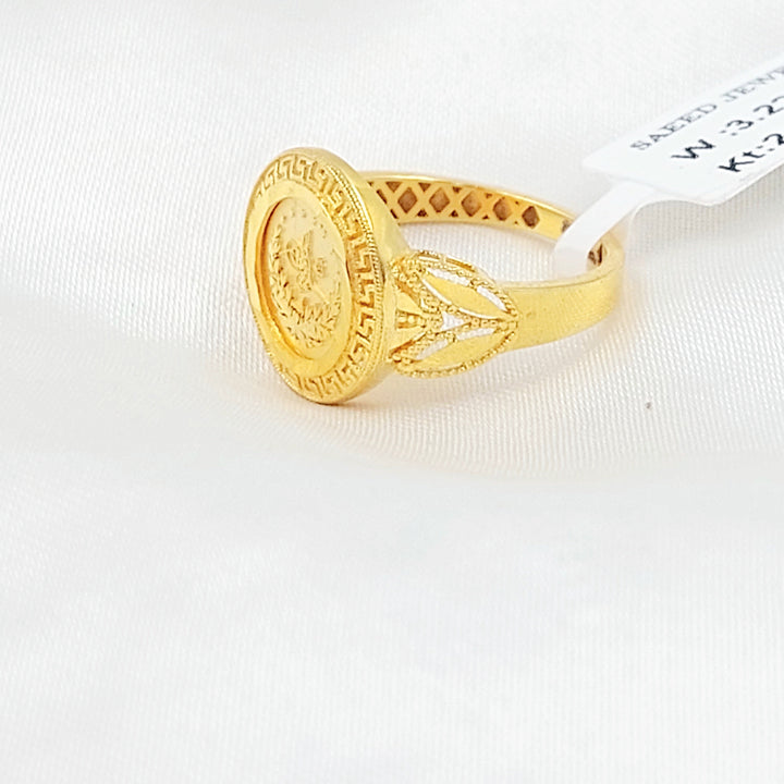 Deluxe Rashadi Ring Made of 21K Gold by Saeed Jewelry 