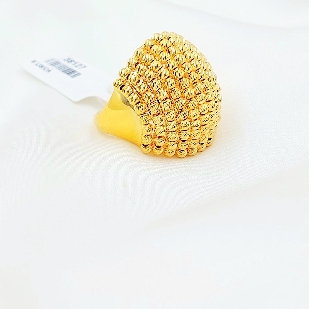 Deluxe Balls Ring Made of 21K Gold by Saeed Jewelry 