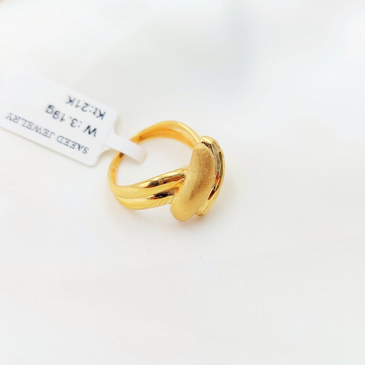 21K Gold Wave Wrap Ring