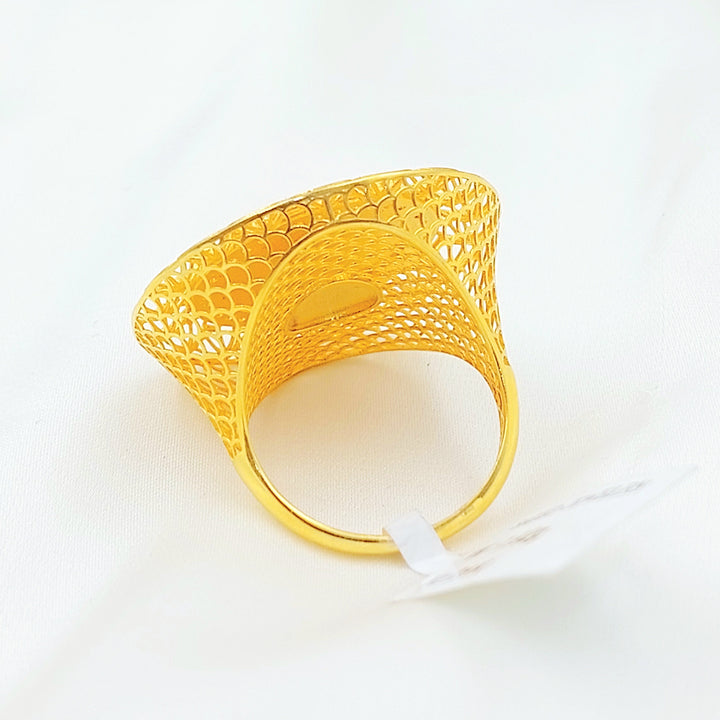 Deluxe Rashadi Ring Made of 21K Gold by Saeed Jewelry 