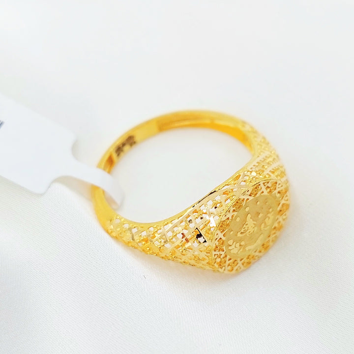 21K Gold Filigree Dome Ring