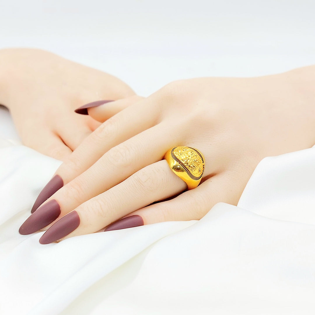 21K Gold Ottoman Signet Ring