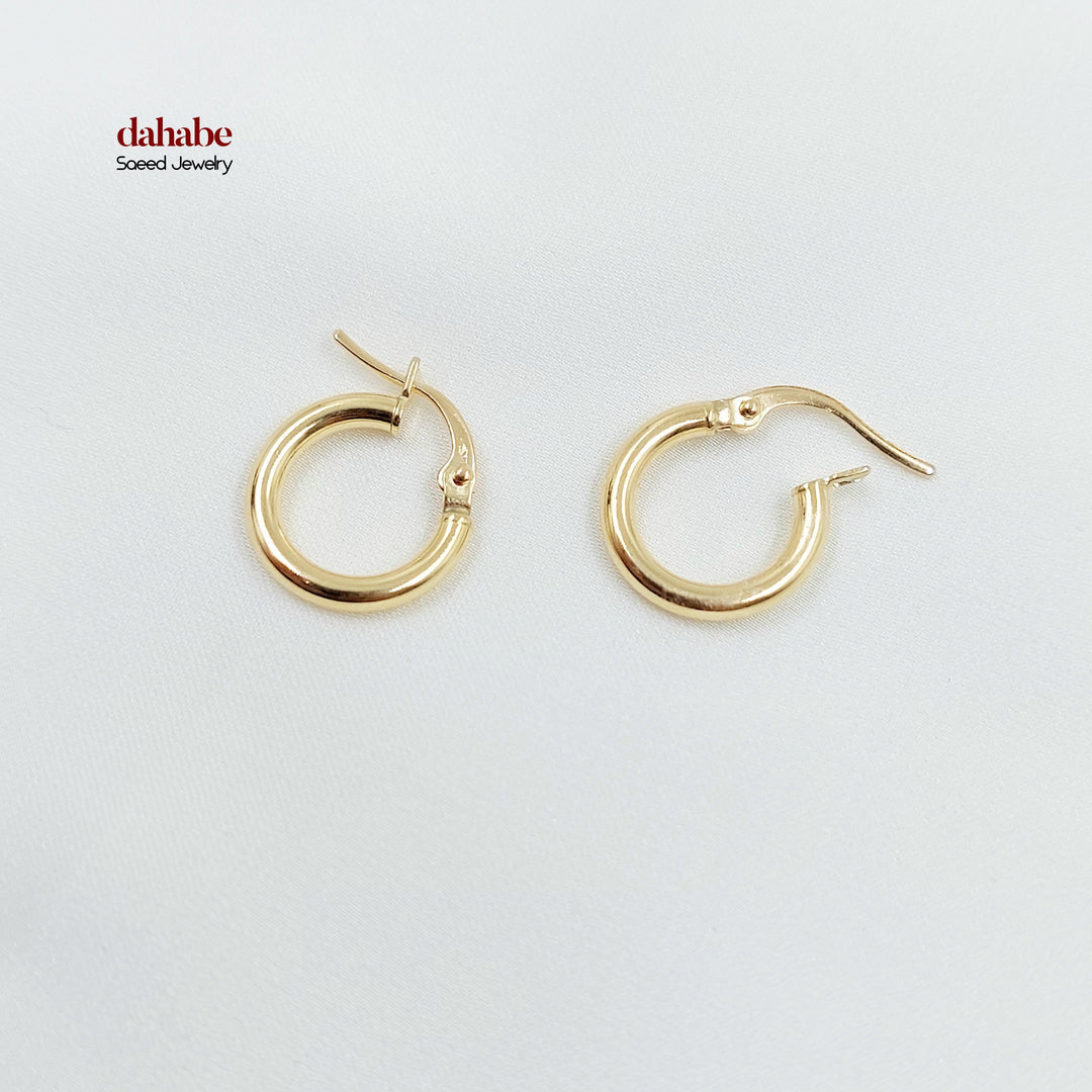 18K حلق ذبلة اطفال-مجوهرات الشيخ سعيد-Saeed Jewelry 
