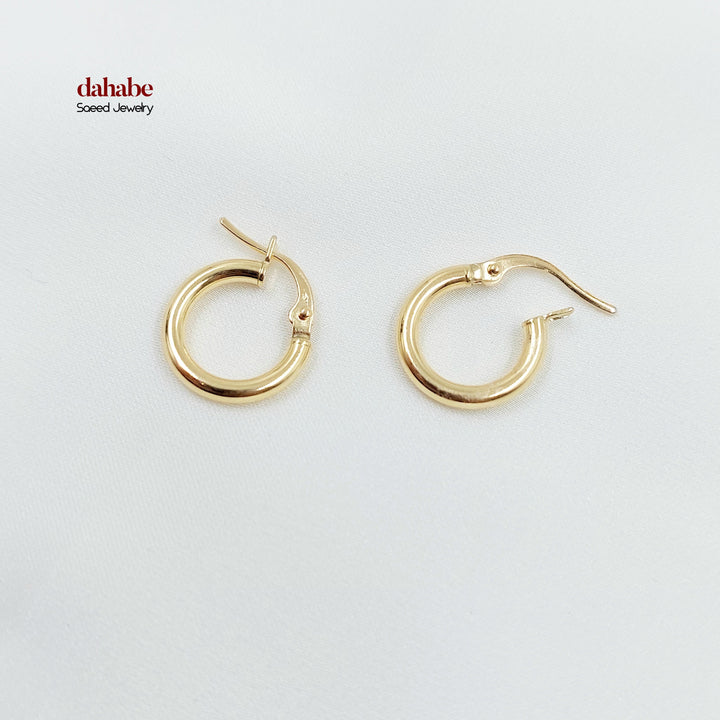 18K حلق ذبلة اطفال-مجوهرات الشيخ سعيد-Saeed Jewelry 
