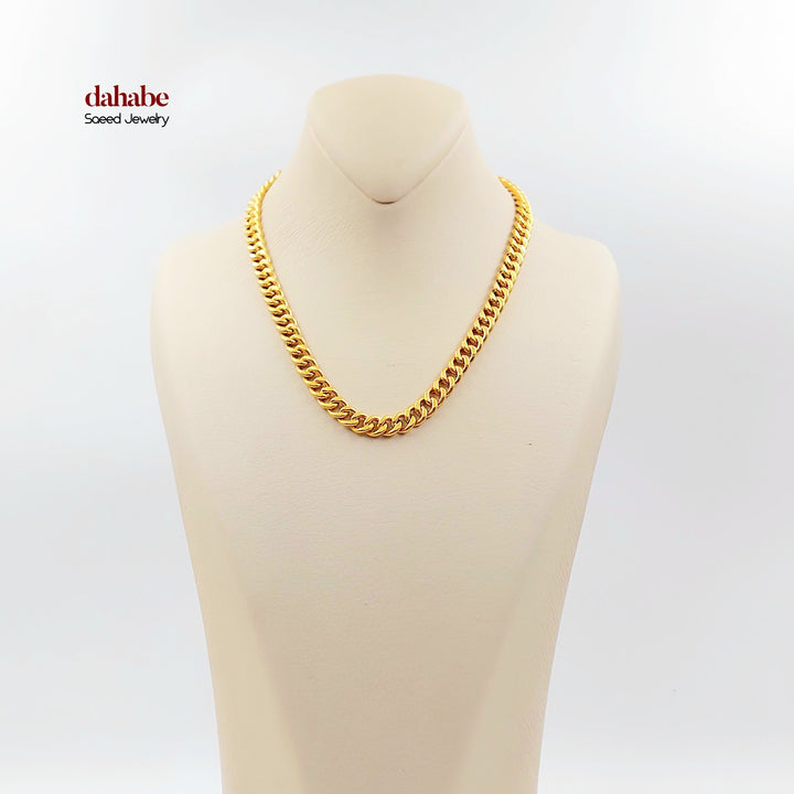 21K عقد جنزير-مجوهرات الشيخ سعيد-Saeed Jewelry 