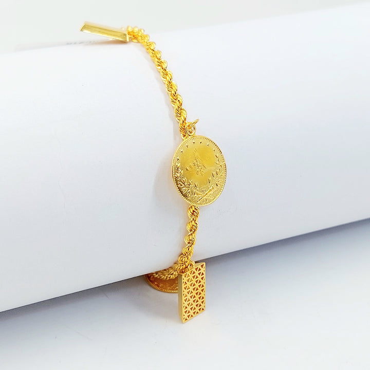 Dandash Bracelet Made of 21K Gold by Saeed Jewelry 