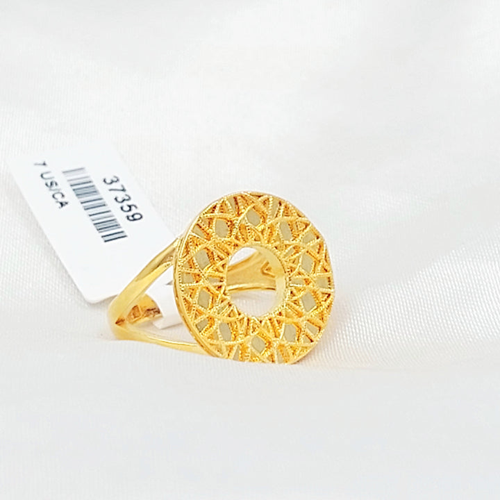 Deluxe Ring Made of 21K Gold by Saeed Jewelry 