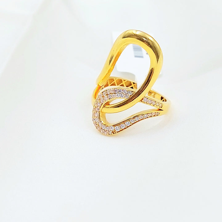 Zircon Studded Deluxe Ring