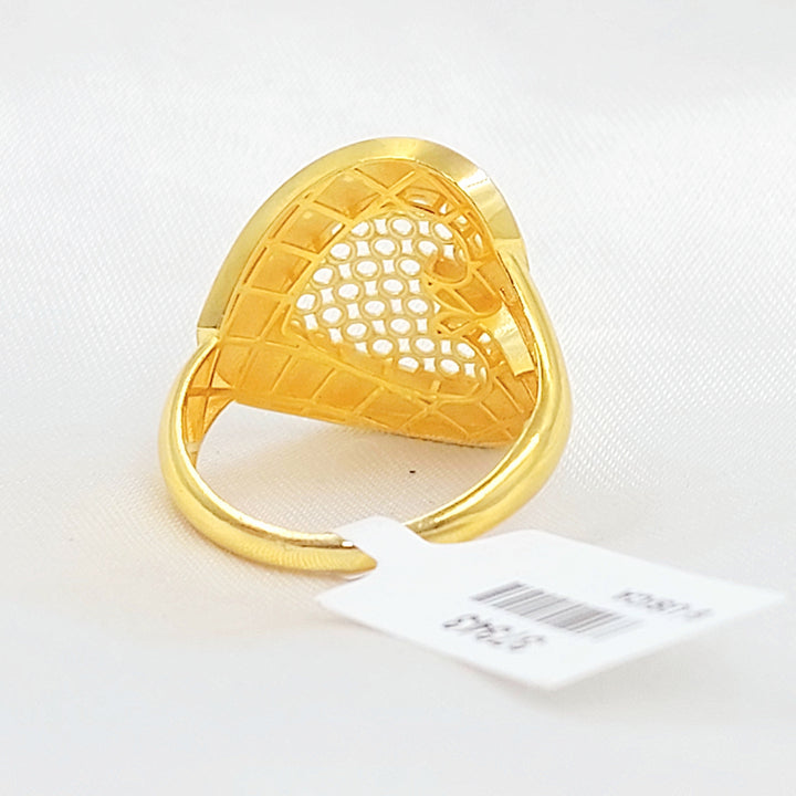 Deluxe Deluxe Ring Made of 21K Gold by Saeed Jewelry 