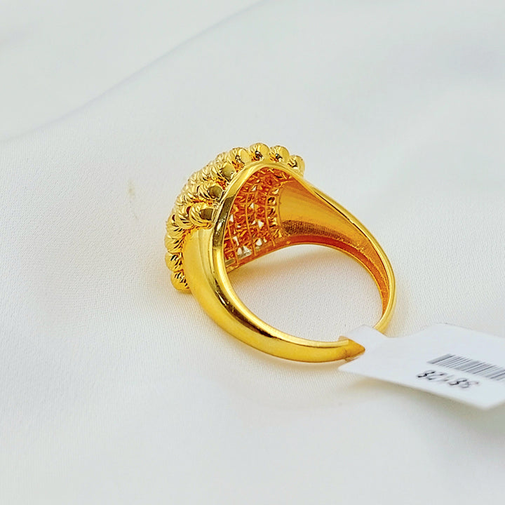 Deluxe Balls Ring Made of 21K Gold by Saeed Jewelry 