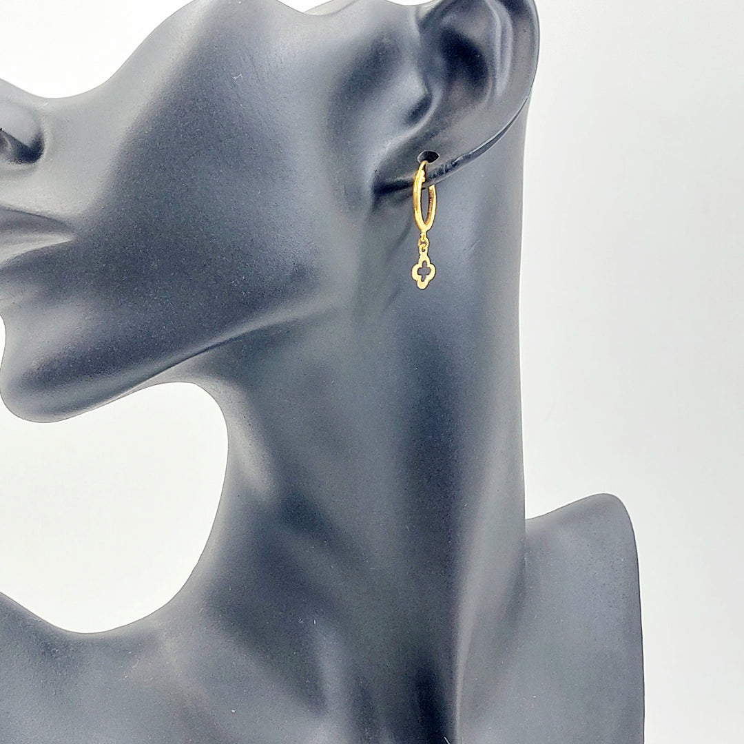 Hoop Earrings Made of 21K Gold by Saeed Jewelry 