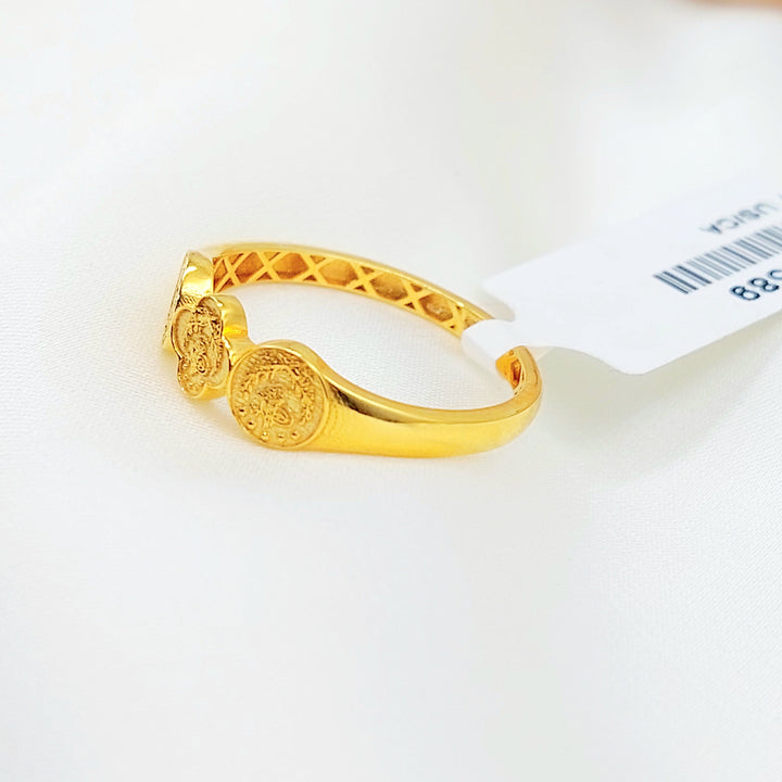 21K Gold Triple Ottoman Coin-Inspired Ring