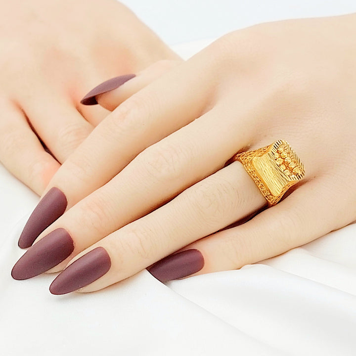 Deluxe Ring Made of 21K Gold by Saeed Jewelry 
