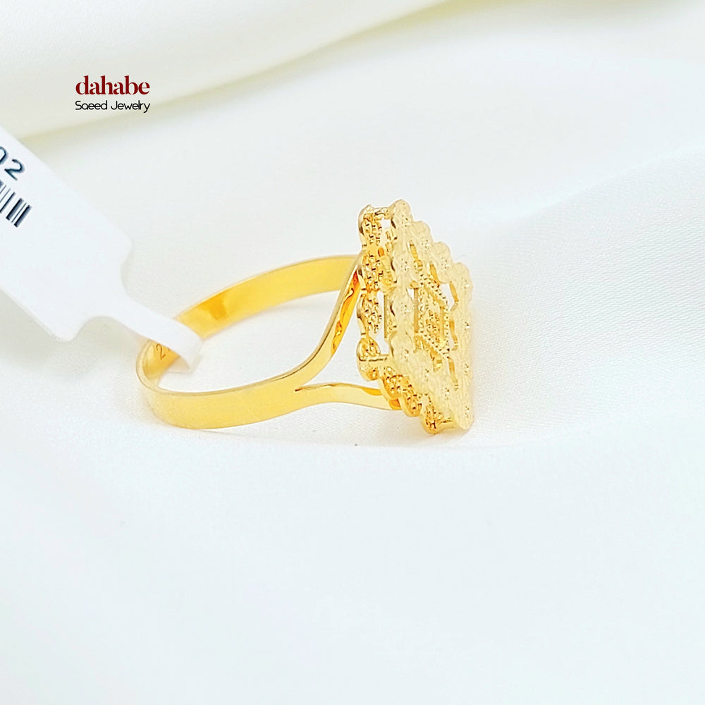 21K خاتم اكسترا-مجوهرات الشيخ سعيد-Saeed Jewelry 