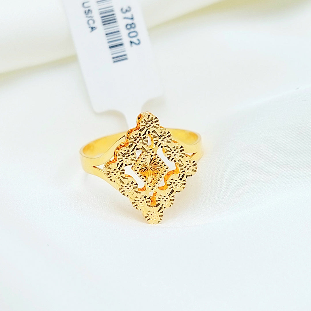 21K خاتم اكسترا-مجوهرات الشيخ سعيد-Saeed Jewelry 