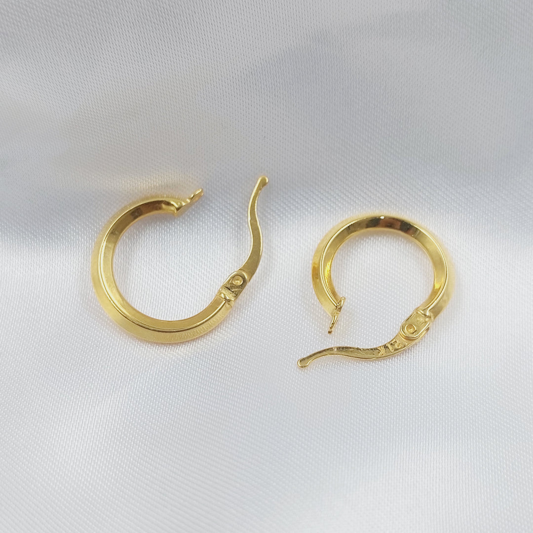 21K حلق ذبلة اكسترا-مجوهرات الشيخ سعيد-Saeed Jewelry 