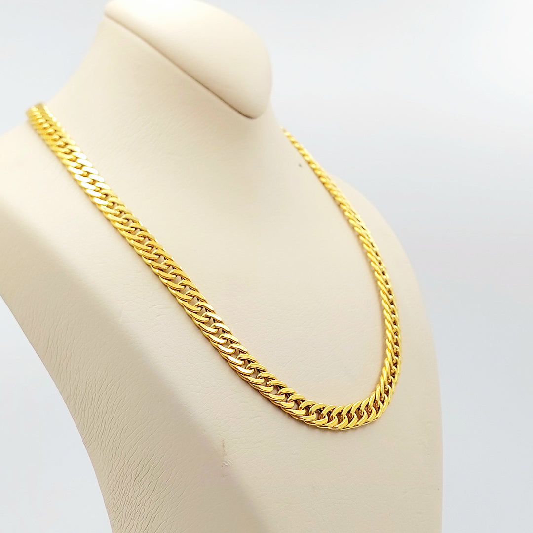 21K Gold Cuban Link Necklace