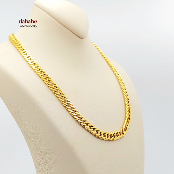 21K Gold Cuban Link Necklace