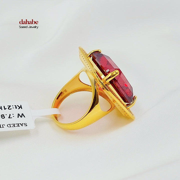 Zircon Studded Deluxe Ring