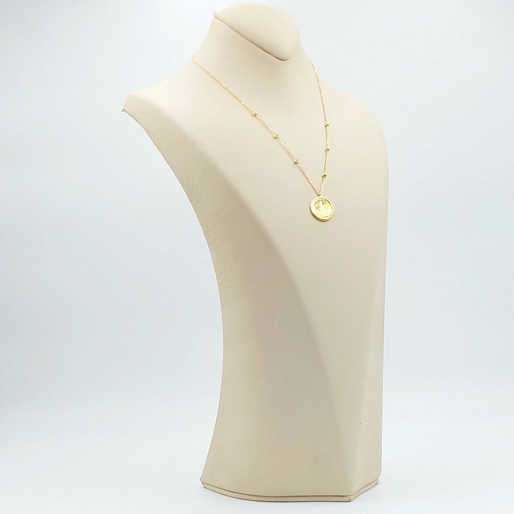 Light Rashadi Necklace Made of 21K Gold by Saeed Jewelry 