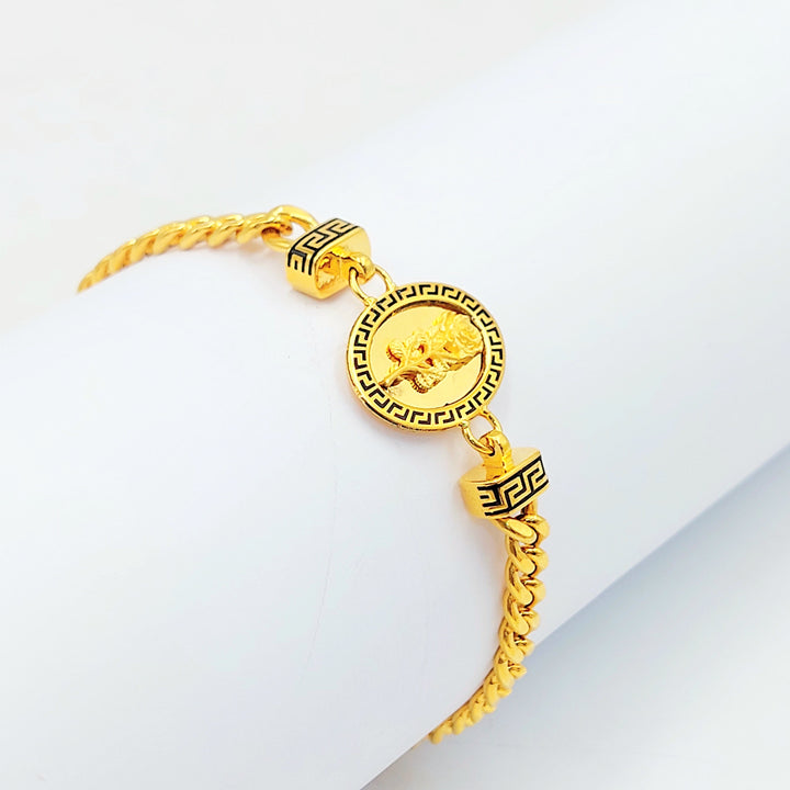 21K Gold Rosa Medallion Bracelet