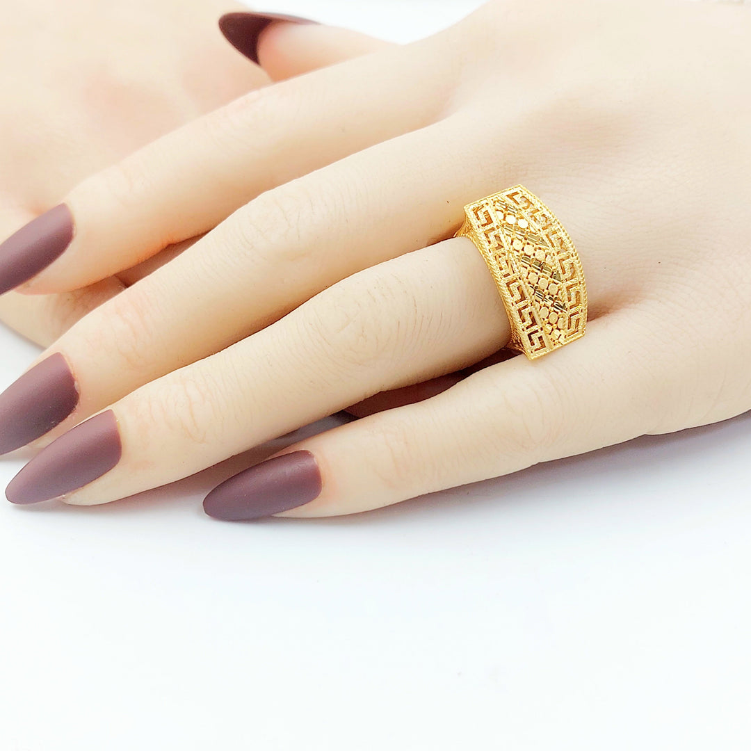 Deluxe Deluxe Ring Made of 21K Gold by Saeed Jewelry 