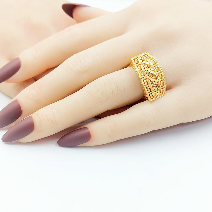 Deluxe Deluxe Ring Made of 21K Gold by Saeed Jewelry 