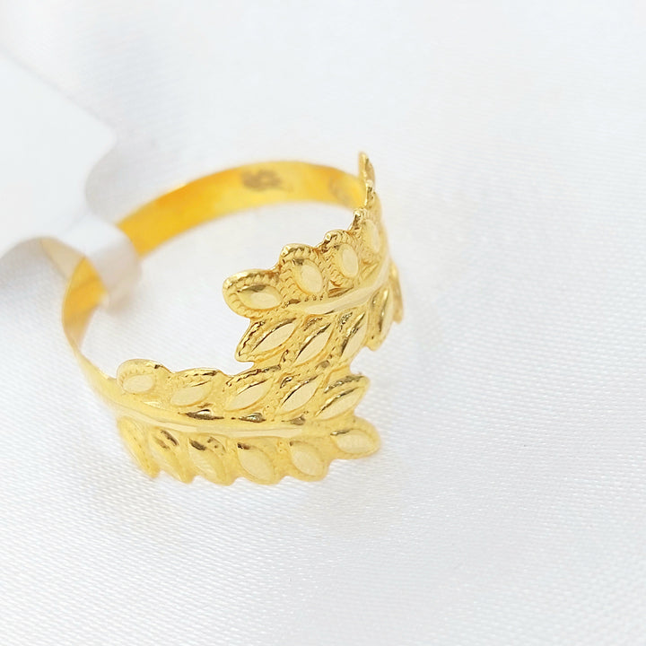 18K Gold Leaf Wrap Ring