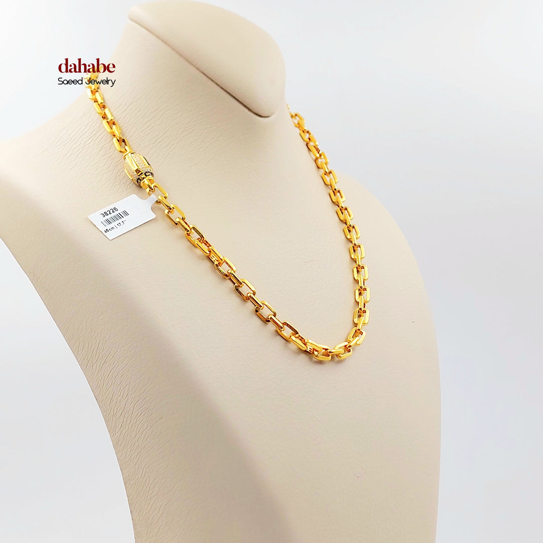 21K عقد بيبر كليب مرصع-مجوهرات الشيخ سعيد-Saeed Jewelry 